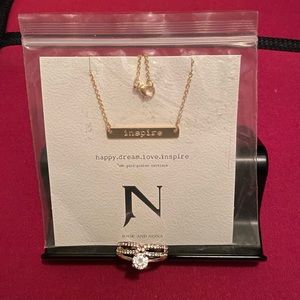 Jook and Nona necklace with ring sz8